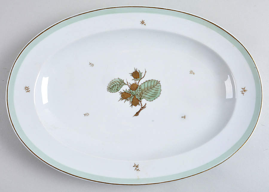 Hazelnut 15" Oval Serving Platter by Bing & Grondahl-1