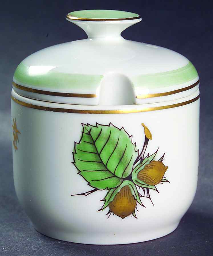 Hazelnut Mustard Jar & Lid by Bing & Grondahl-1