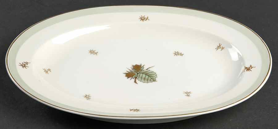 Hazelnut 9" Oval Serving Platter by Bing & Grondahl-1
