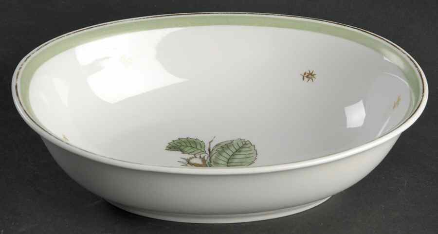 Hazelnut 10" Oval Vegetable Bowl by Bing & Grondahl-1