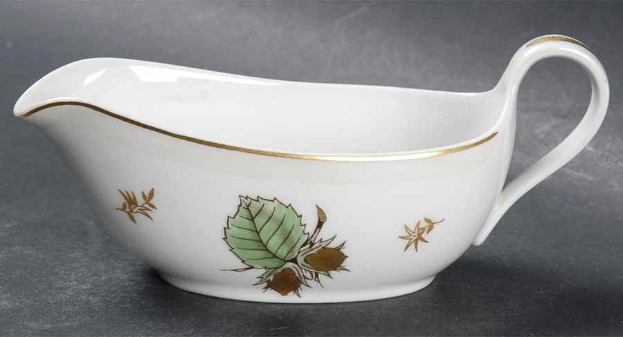 Hazelnut Individual Gravy Boat by Bing & Grondahl-1