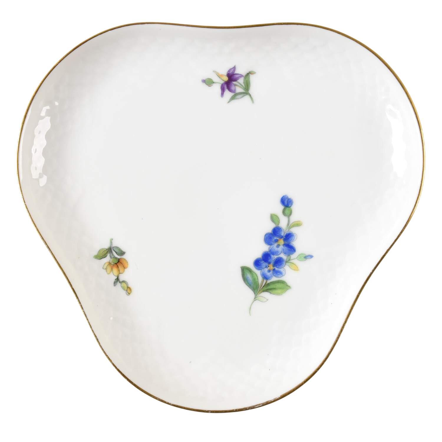 Saxon Flower (White Background) Tray for Condiment Set by Bing & Grondahl-1