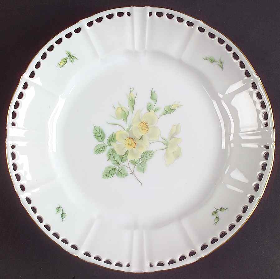 Scotch Rose II Pierced Edge Salad Plate by Bing & Grondahl-1