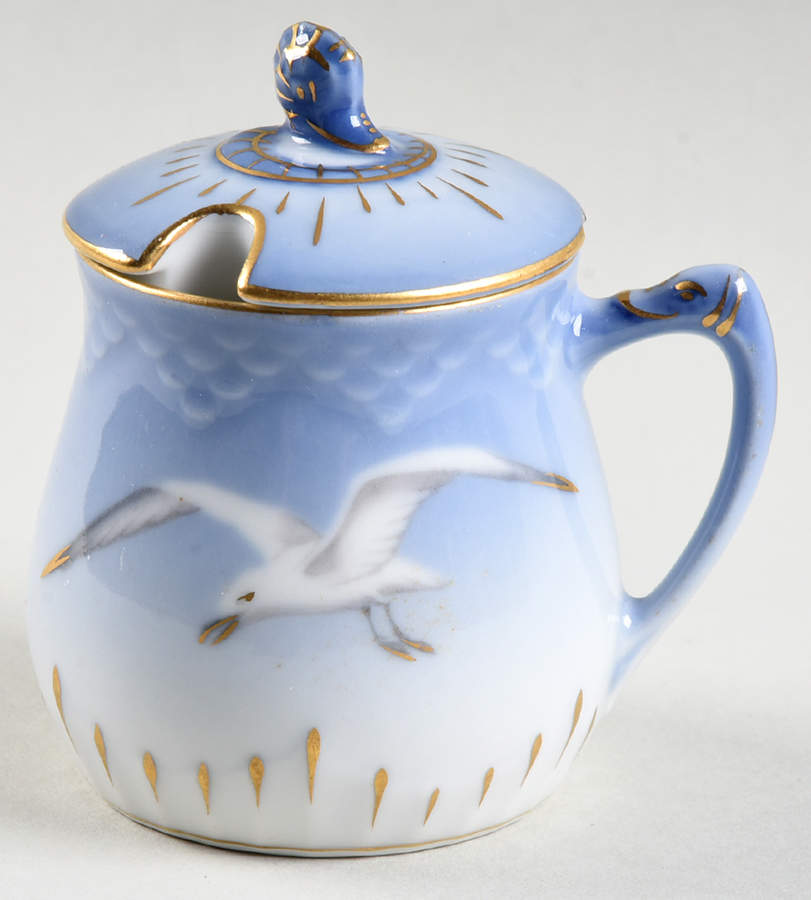 Seagull Mustard Jar & Lid by Bing & Grondahl-1