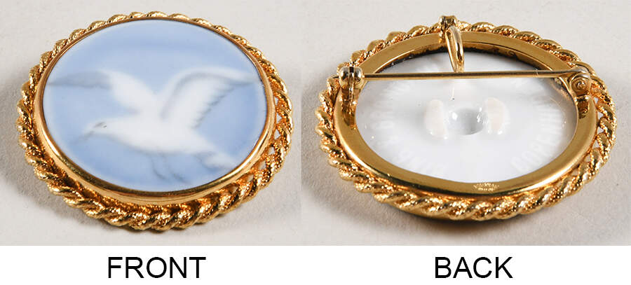 Seagull Pendant/Pin by Bing & Grondahl-1