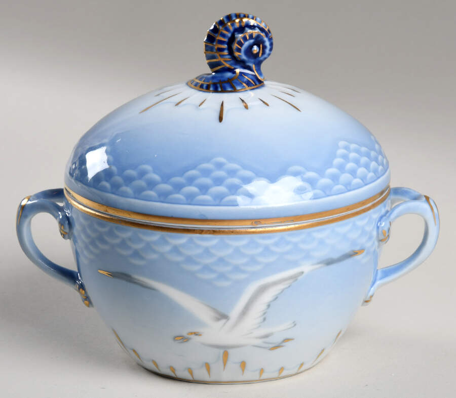 Seagull Sugar Bowl & Lid by Bing & Grondahl-1