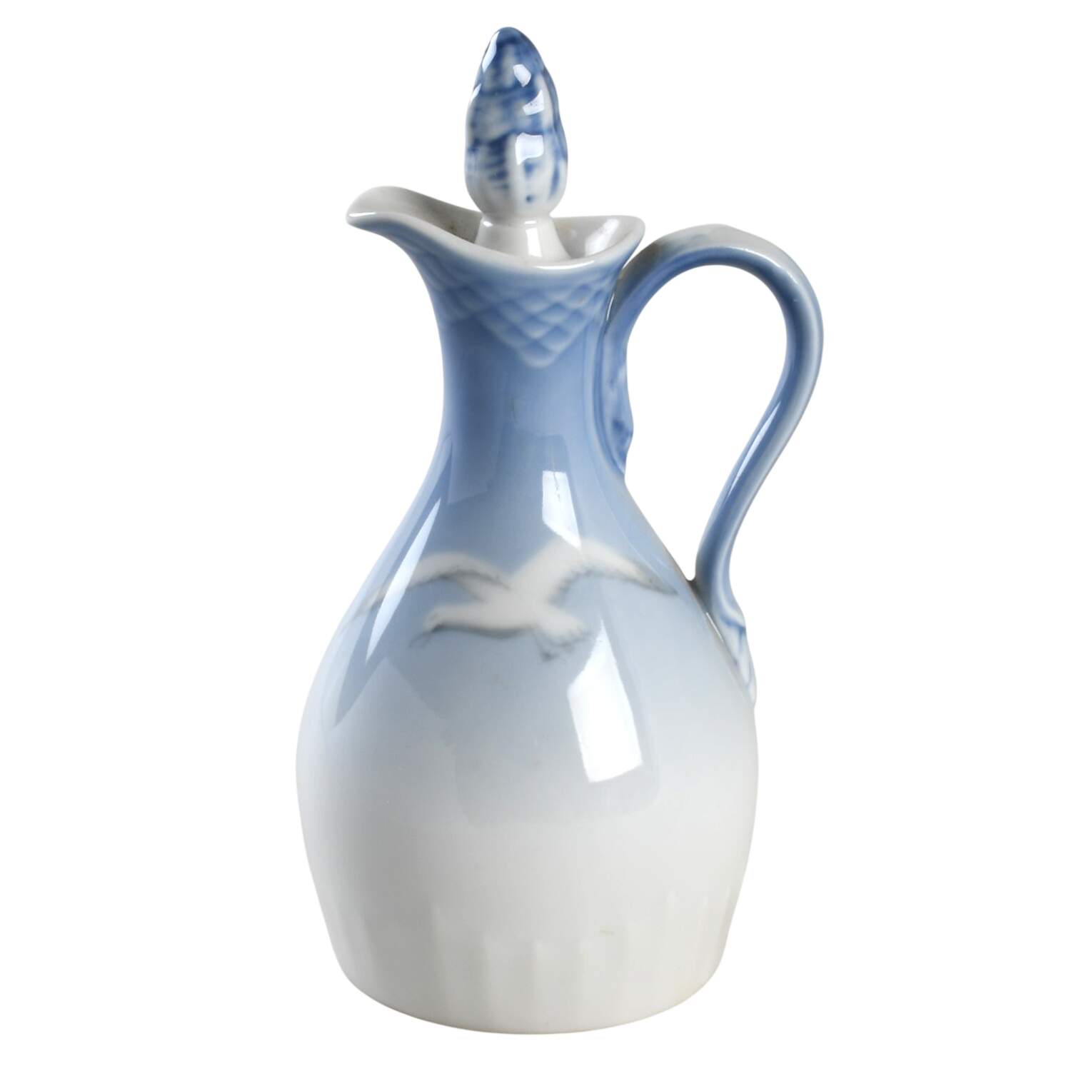 Seagull Oil Or Vinegar Cruet and Stopper by Bing & Grondahl-1