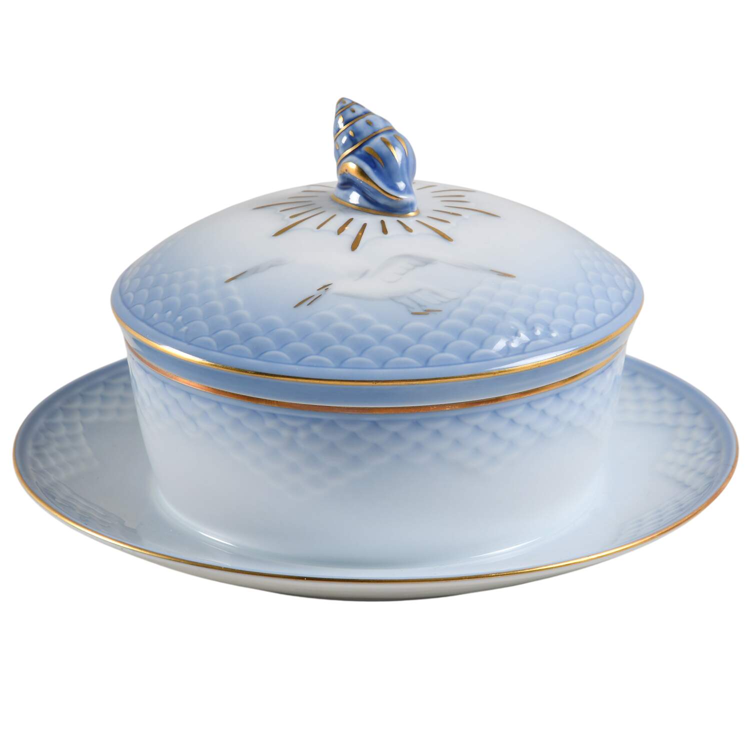 Seagull Butter Box & Lid by Bing & Grondahl-1