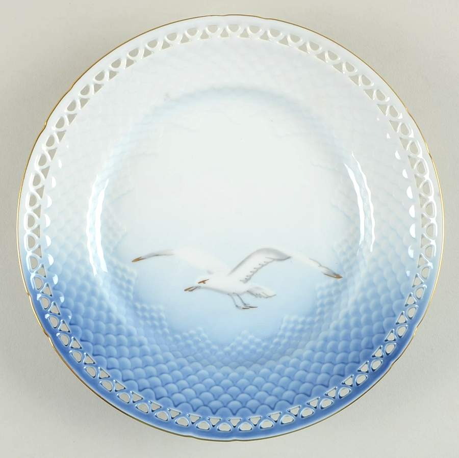 Seagull Pierced Edge Luncheon Plate by Bing & Grondahl-1