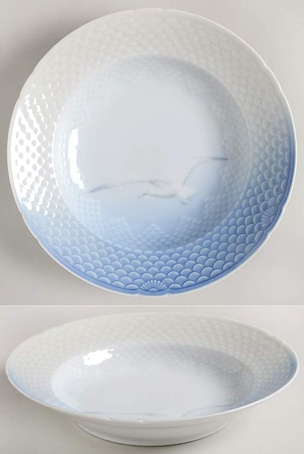 Seagull Rim Soup Bowl without Gold Trim by Bing & Grondahl-1