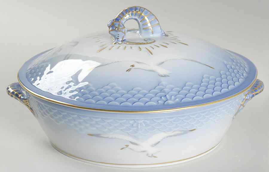 Seagull Mini Round Covered Vegetable by Bing & Grondahl-1