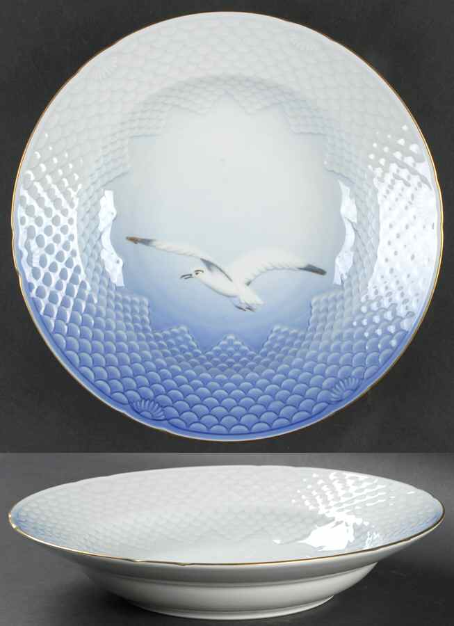 Seagull Large Rim Soup Bowl by Bing & Grondahl-1