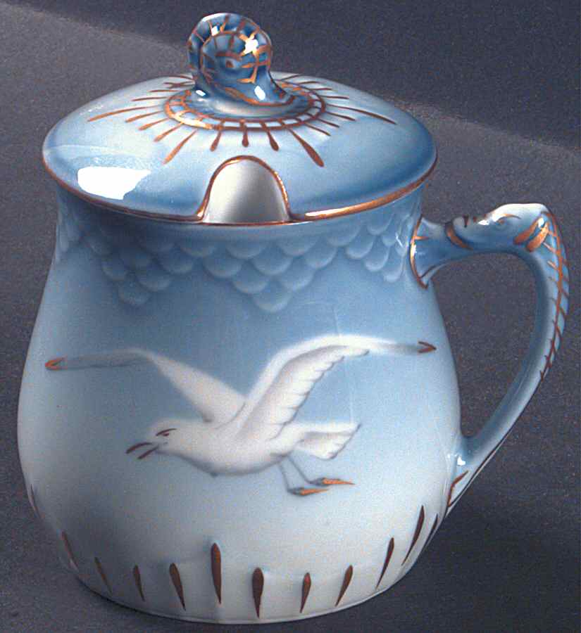 Seagull Mustard Jar & Lid by Bing & Grondahl-1