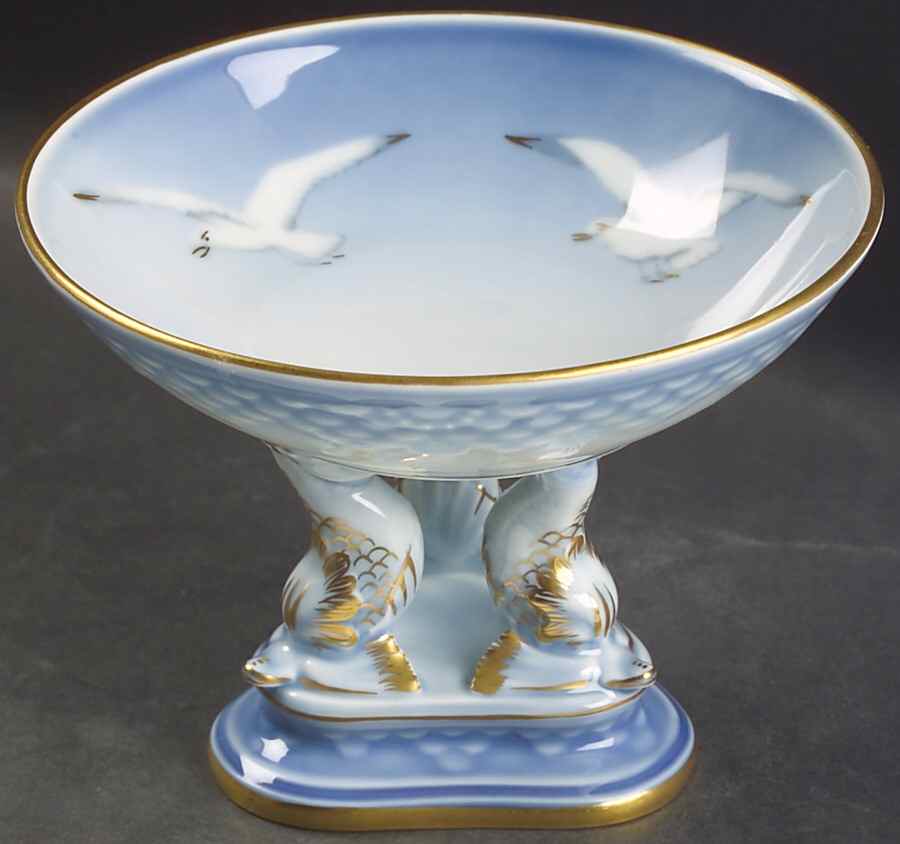 Seagull Round Compote (Height X Width) by Bing & Grondahl-1