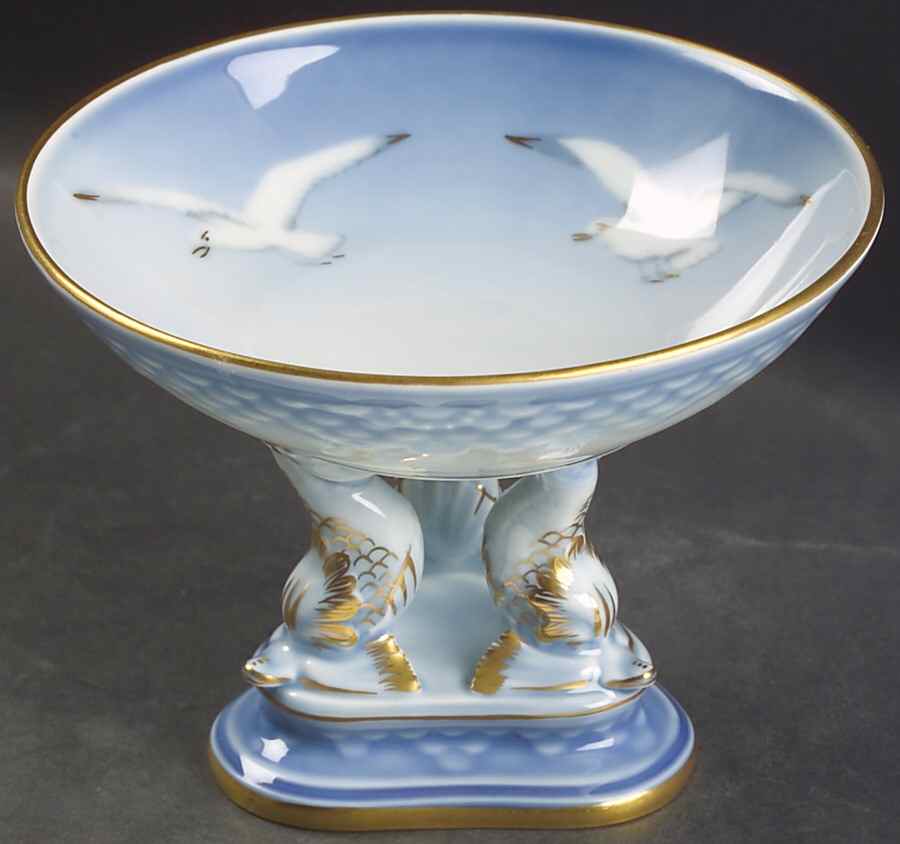 Seagull Round Compote (Height X Width) by Bing & Grondahl-1