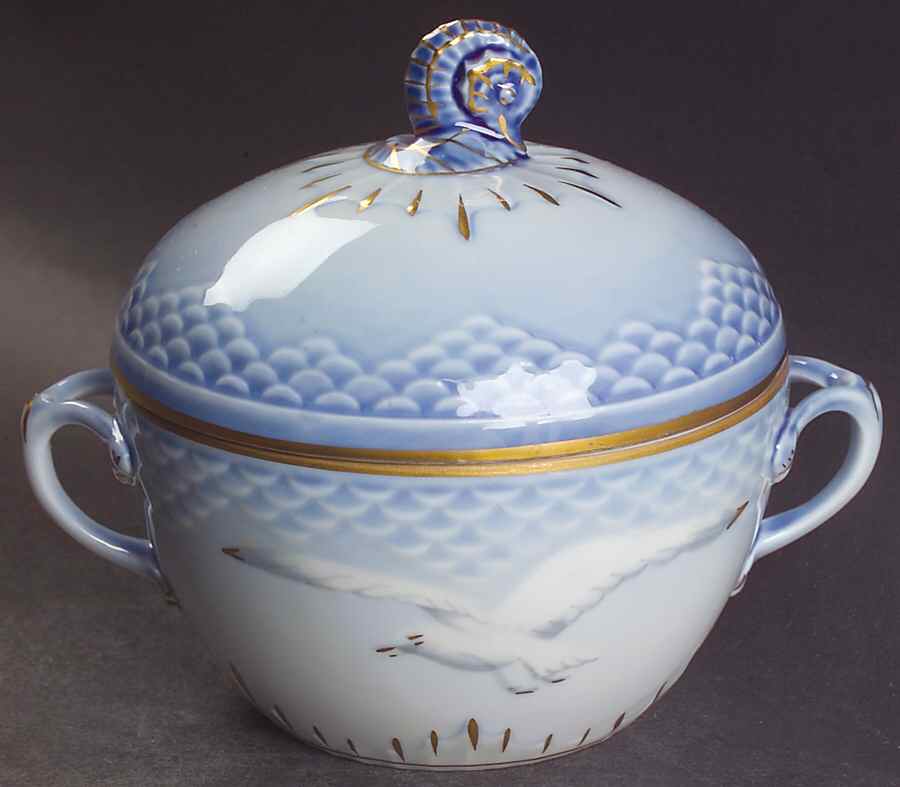 Seagull Sugar Bowl & Lid by Bing & Grondahl-1