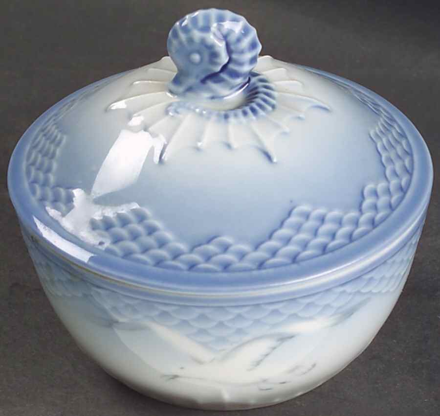 Seagull Mini Sugar Bowl & Lid by Bing & Grondahl-1