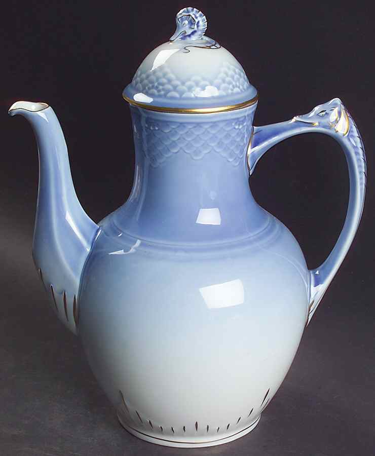 Sea Shell Coffee Pot & Lid by Bing & Grondahl-1