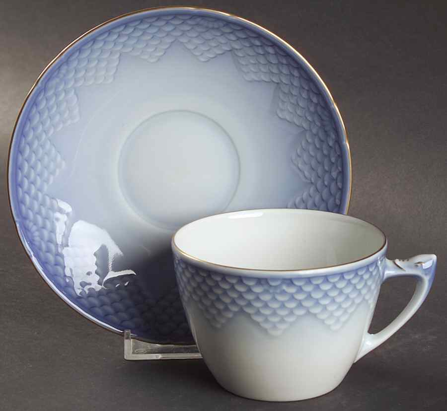 Sea Shell Flat Cup & Saucer Set by Bing & Grondahl-1