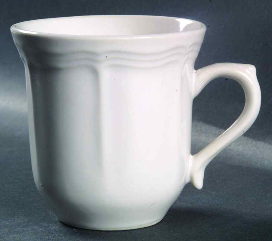 Chippendale White Flat Cup by Brick Oven-1