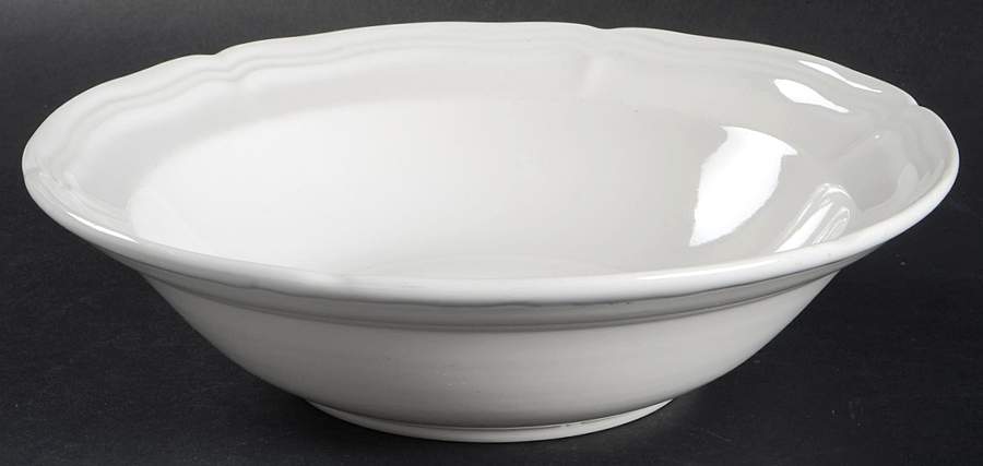 Chippendale White 9" Round Vegetable Bowl by Brick Oven-1