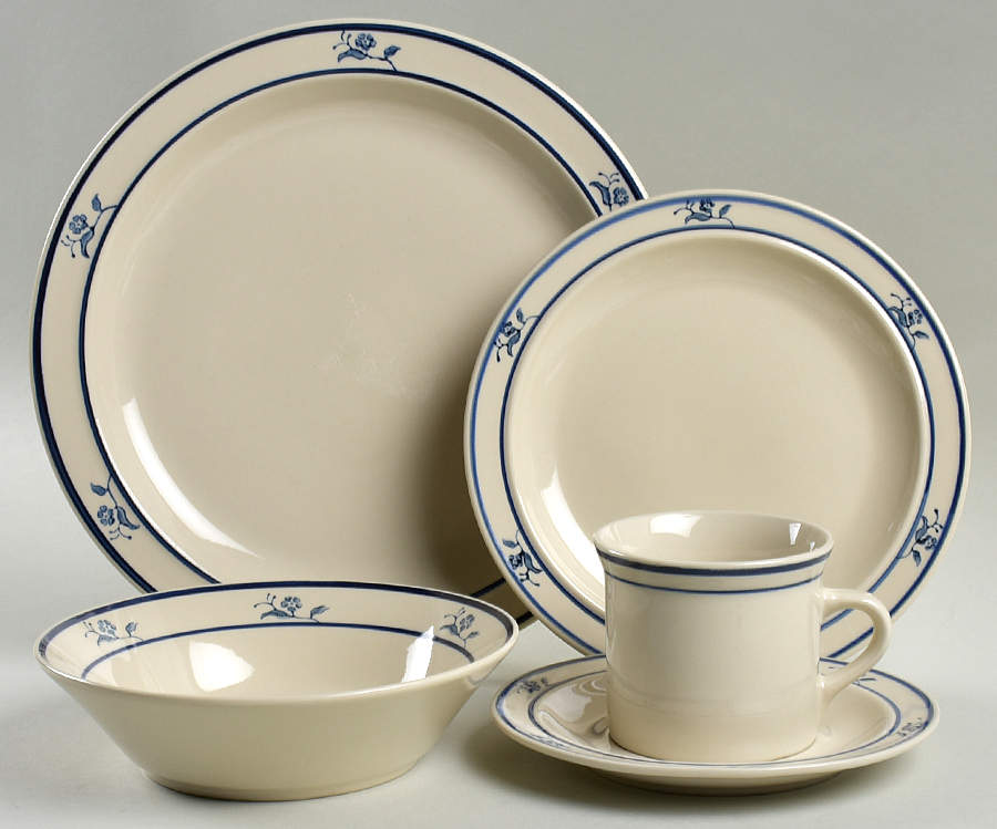 Scandia Blue 5 Piece Place Setting by Brick Oven-1