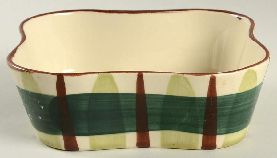 Gay Plaid 6" Square Vegetable Bowl by Blair (USA)-1