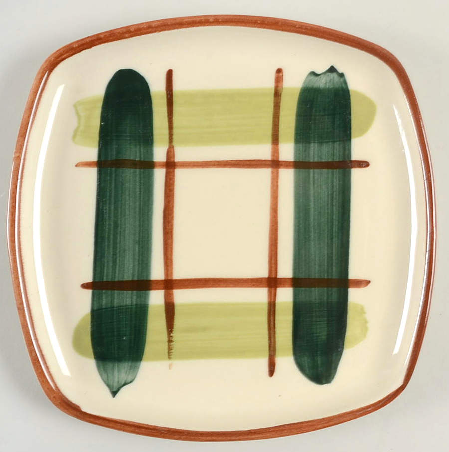 Gay Plaid Salad Plate by Blair (USA)-1