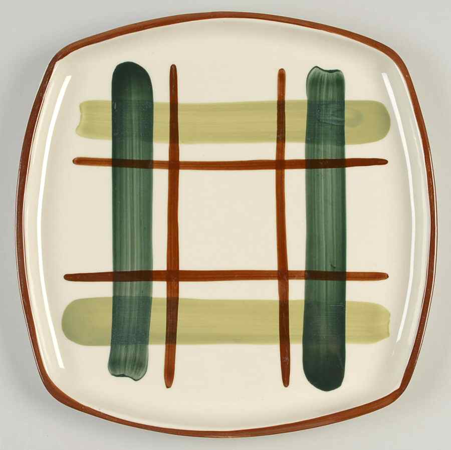 Gay Plaid 12" Chop Plate (Round Platter) by Blair (USA)-1