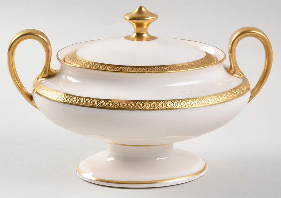 A4 (USA) Sugar Bowl & Lid by Morgan Belleek (USA)-1