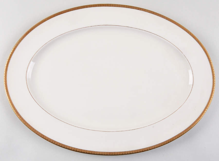 A4 (USA) 15" Oval Serving Platter by Morgan Belleek (USA)-1