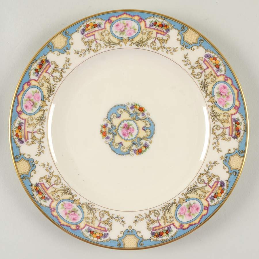 Azure (No Embossed Fruit) Salad Plate by Morgan Belleek (USA)-1