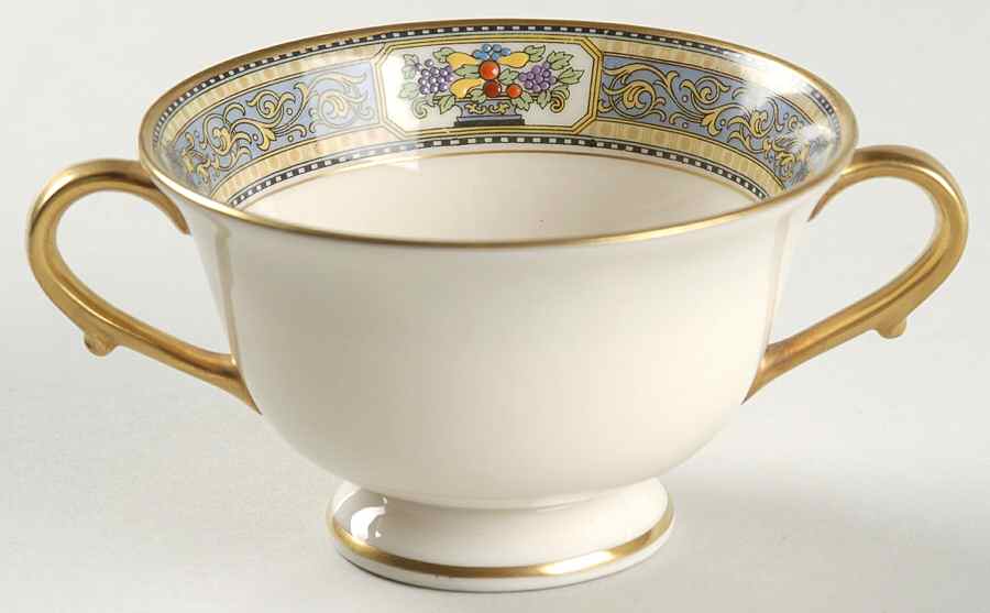 Orient Footed Bouillon Cup by Morgan Belleek (USA)-1