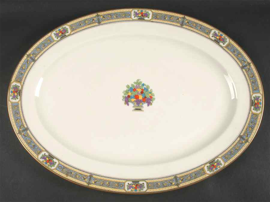 Orient 18" Oval Serving Platter by Morgan Belleek (USA)-1