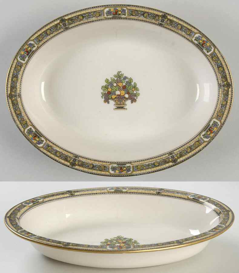 Orient 8" Oval Vegetable Bowl by Morgan Belleek (USA)-1