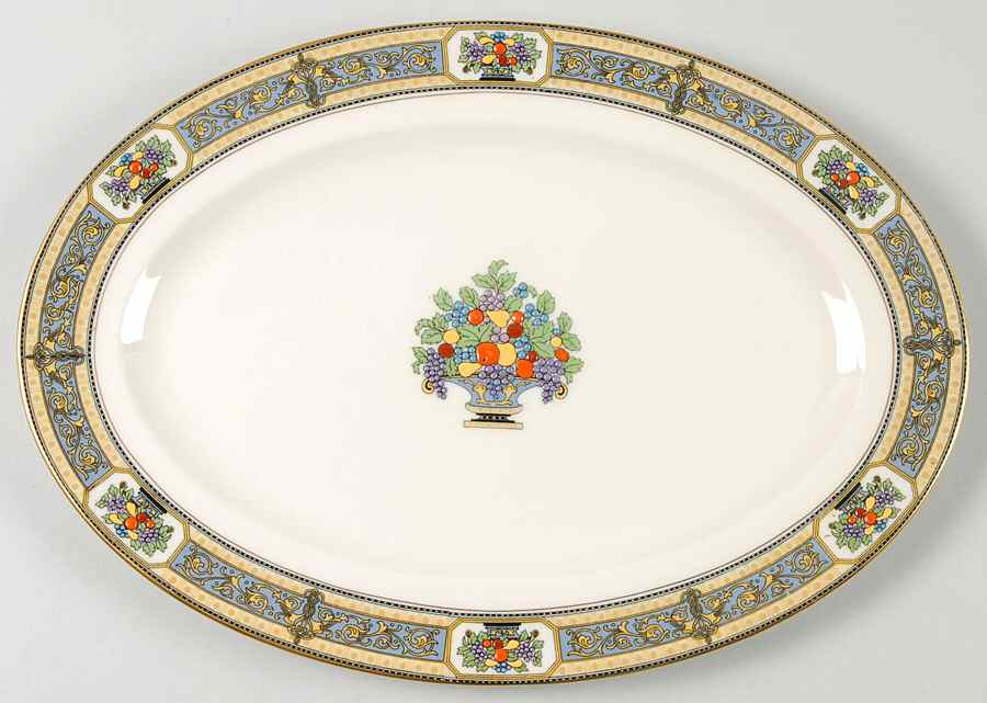 Orient 12" Oval Serving Platter by Morgan Belleek (USA)-1