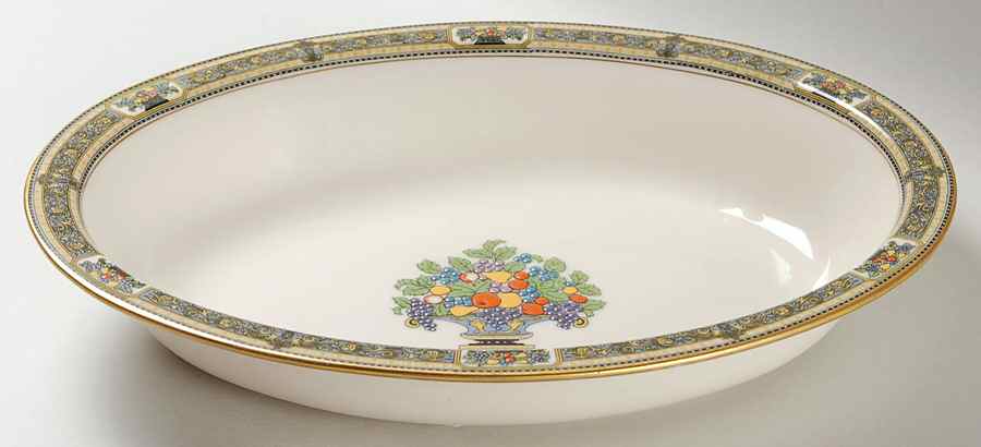 Orient 10" Oval Vegetable Bowl by Morgan Belleek (USA)-1
