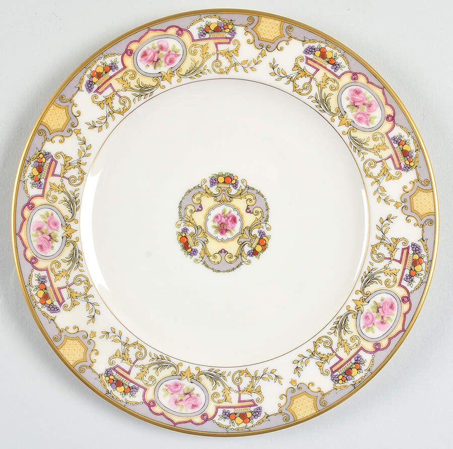Victoria Salad Plate by Morgan Belleek (USA)-1