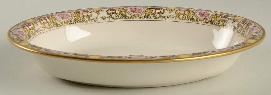 Victoria 8" Oval Vegetable Bowl by Morgan Belleek (USA)-1