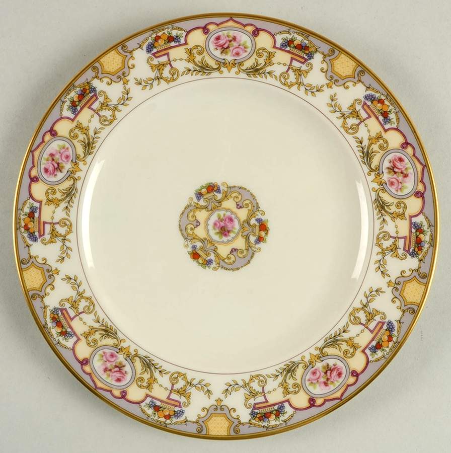 Victoria Luncheon Plate by Morgan Belleek (USA)-1