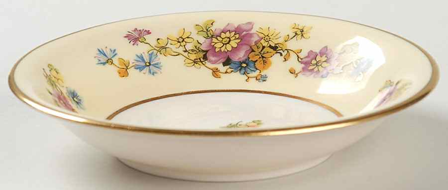 Wild Rose (USA) Fruit/Dessert (Sauce) Bowl by Morgan Belleek (USA)-1