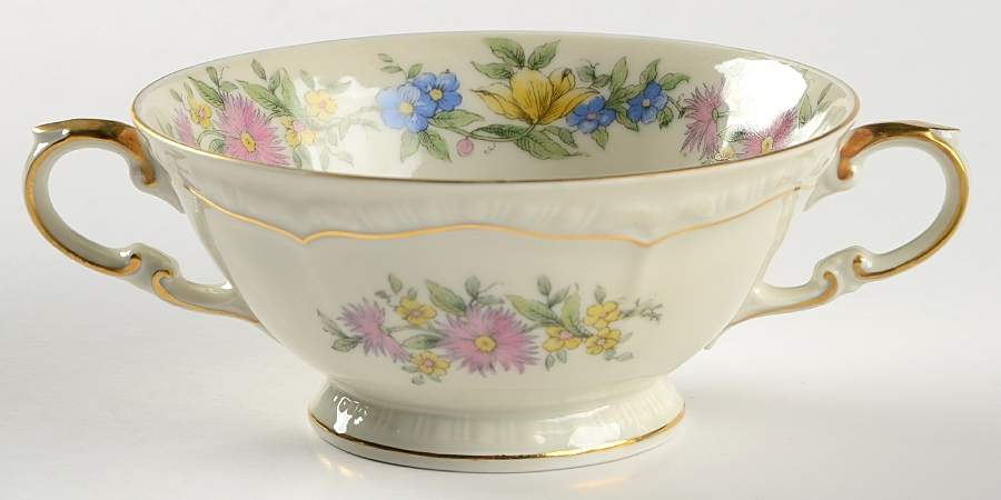 Adelphia Footed Cream Soup Bowl by Black Knight-1