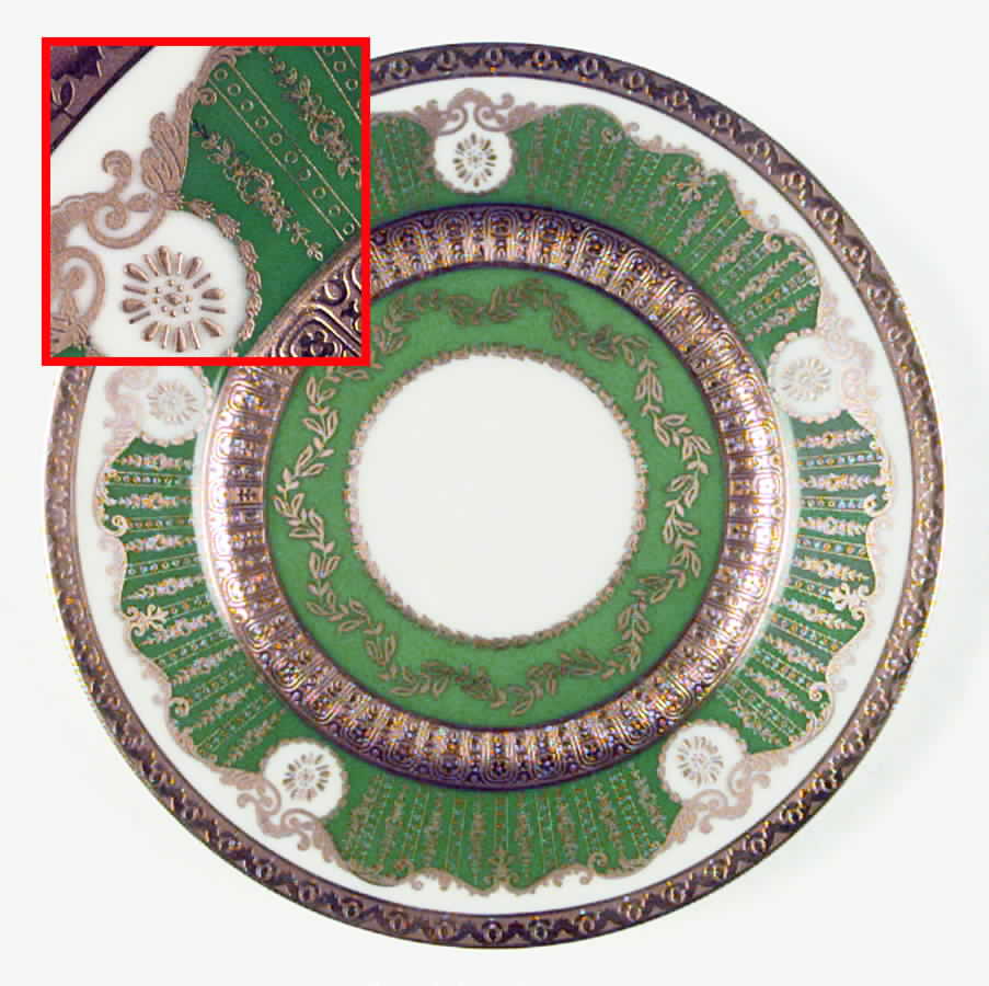 Antoinette Green Salad Plate by Black Knight-1