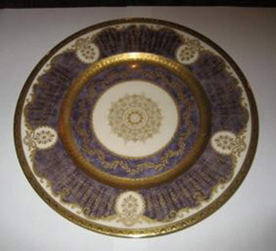 Antoinette Purple Dinner Plate by Black Knight-1
