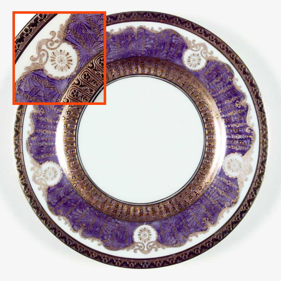 Antoinette Purple Salad Plate by Black Knight-1