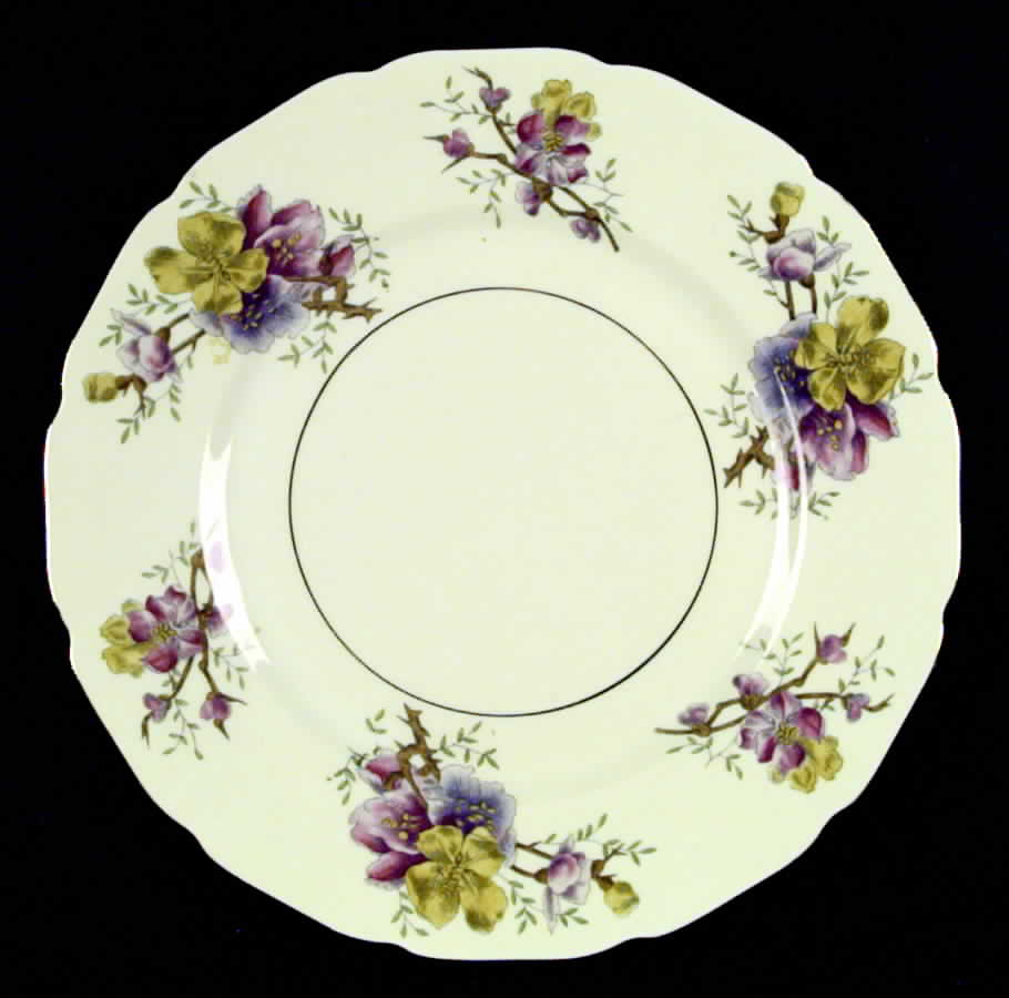 Apple Blossom (Cream Background) Dinner Plate by Black Knight-1