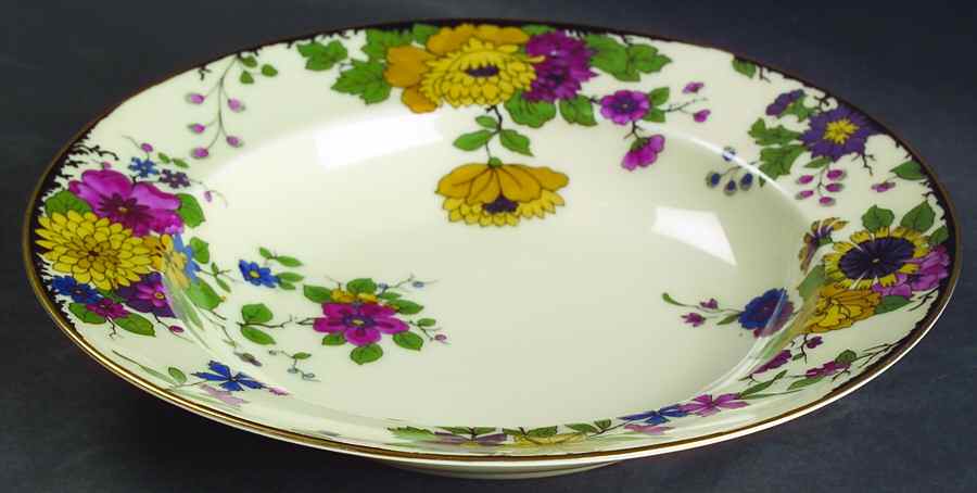 Autumnleaves Rim Soup Bowl by Black Knight-1