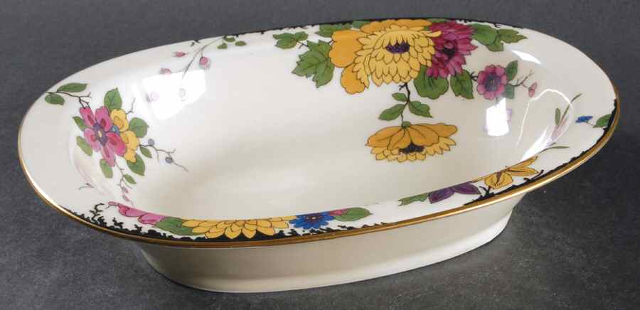 Autumnleaves 9" Oval Vegetable Bowl by Black Knight-1