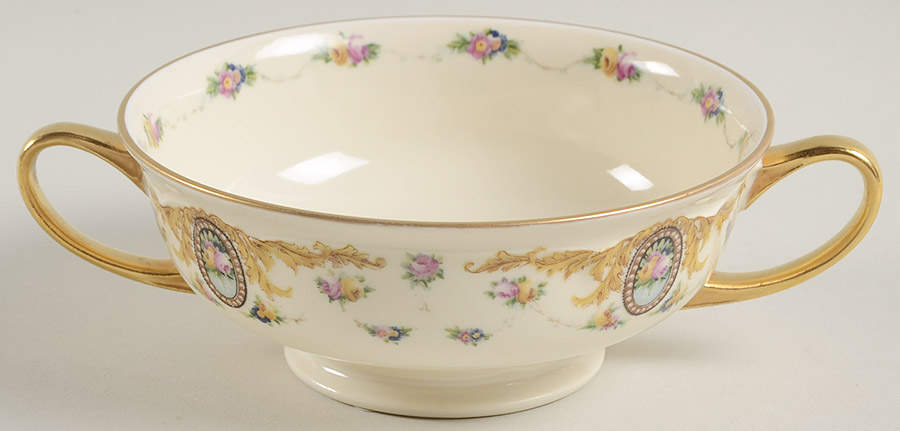 BLK18 Footed Cream Soup Bowl by Black Knight-1