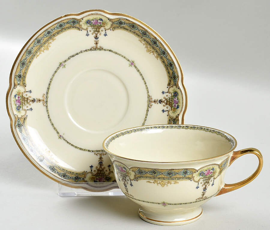 BLK3 Footed Cup & Saucer Set by Black Knight-1